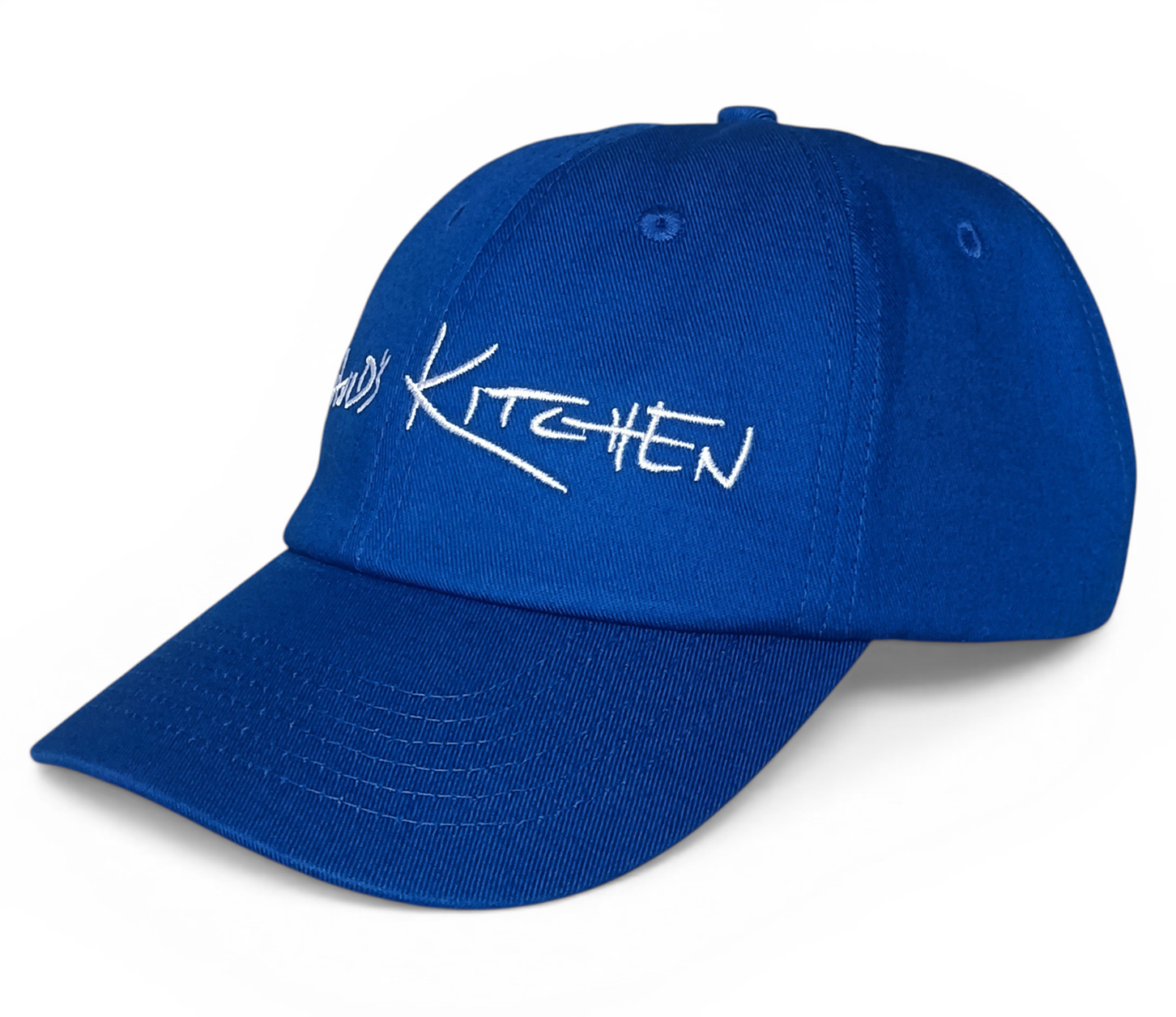 Custom Dad Hat Cap 6 Panels Outdoor Adjustable Royal Blue Cotton with Embroidered Logo Formal Baseball Cap
