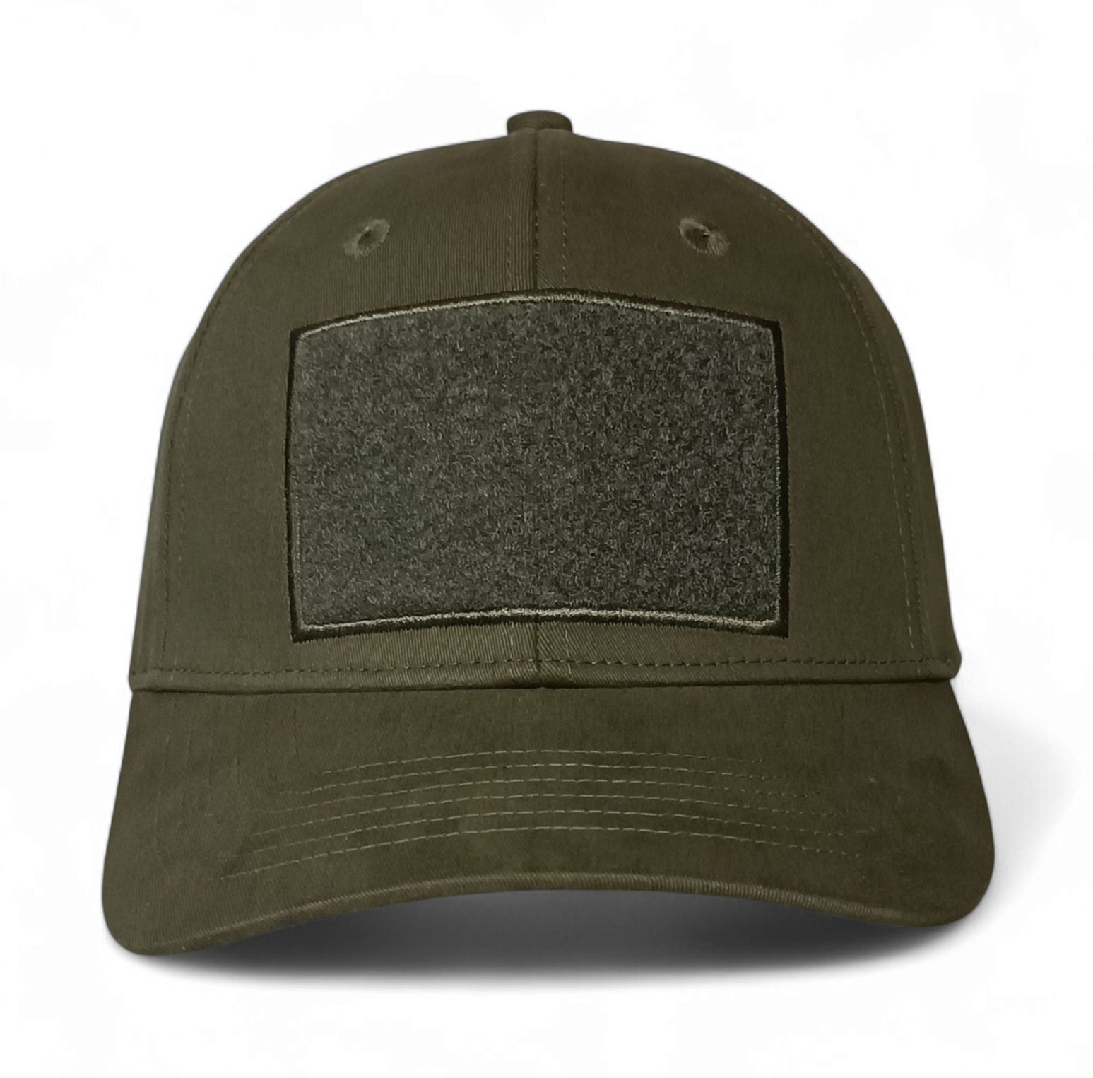 Custom 6 Panel Baseball Caps Custom Velcro Patch Logo Men Fitted Flex Full Fit Custom Olive Green Snapback Sports Cap Hats