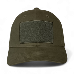 Custom 6 Panel Baseball Caps Custom Velcro Patch Logo Men Fitted Flex Full Fit Custom Olive Green Snapback Sports Cap Hats