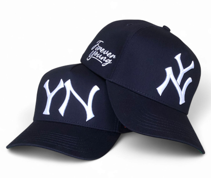 Wholesale High Quality a Frame Custom Professional Logo 3D Embroidery Navy Cotton Snapback Hats Low MOQ 5 Panel Baseball Cap