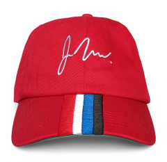 Custom Embroidery Logo 6 Panel 100% Cotton Unstructured Red Dad Hat Satin Lined Sport Baseball Caps