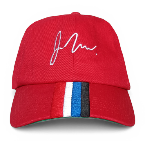 Custom Embroidery Logo 6 Panel 100% Cotton Unstructured Red Dad Hat Satin Lined Sport Baseball Caps