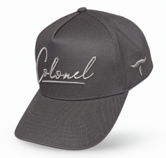 Full Customized Factory Price 5 Panel 3D Embroidery Baseball Hats Charcoal Gray Outdoor Sports SnapBack Men Baseball Caps