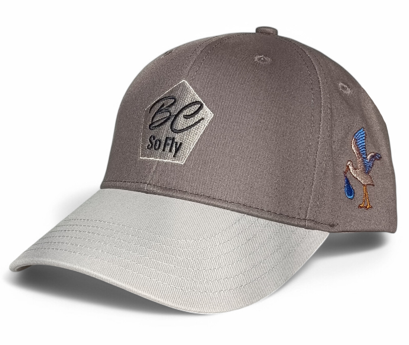 100% Cotton Gray Unisex Custom Embroidery Logo 6 Panel Structured 2 Tone Snapback Sport Fitted Baseball Cap Hat For Men