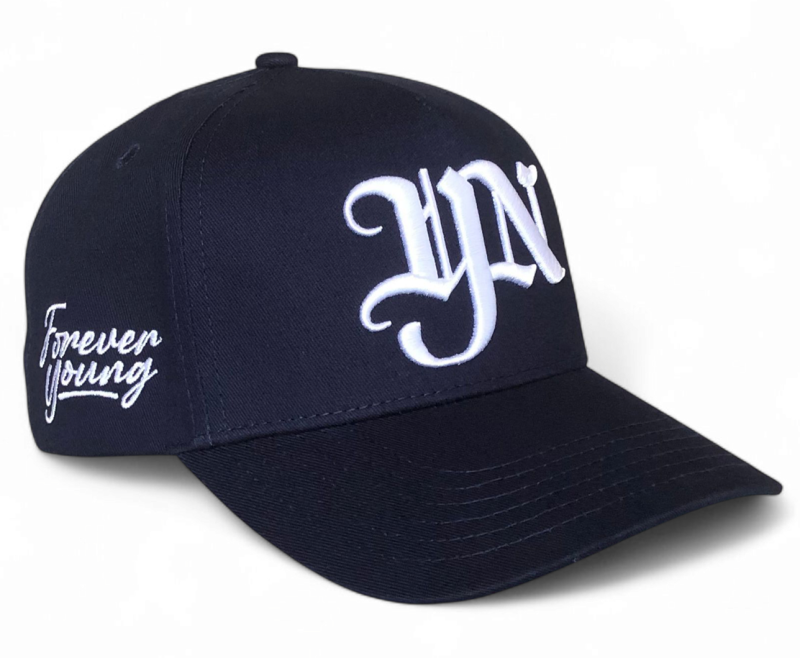 Custom Men's A-Frame Navy Blue Snapback Baseball Cap 5-Panel High Mid Profile Crown with Curved Brim Ethnic Style Gorras Caps Hat