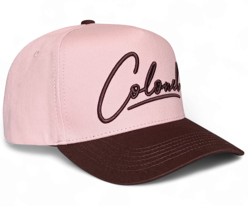 Fashion Custom 5 Panel Two Tone Pink Baseball Hats Personalized Outdoor Sports SnapBack Baseball Caps