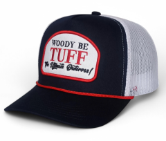Supply High Quality New Fashion Outdoor Trucker Hat Front With Rope Custom 3D Embroidery Patch Hunting White Mesh Trucker Cap