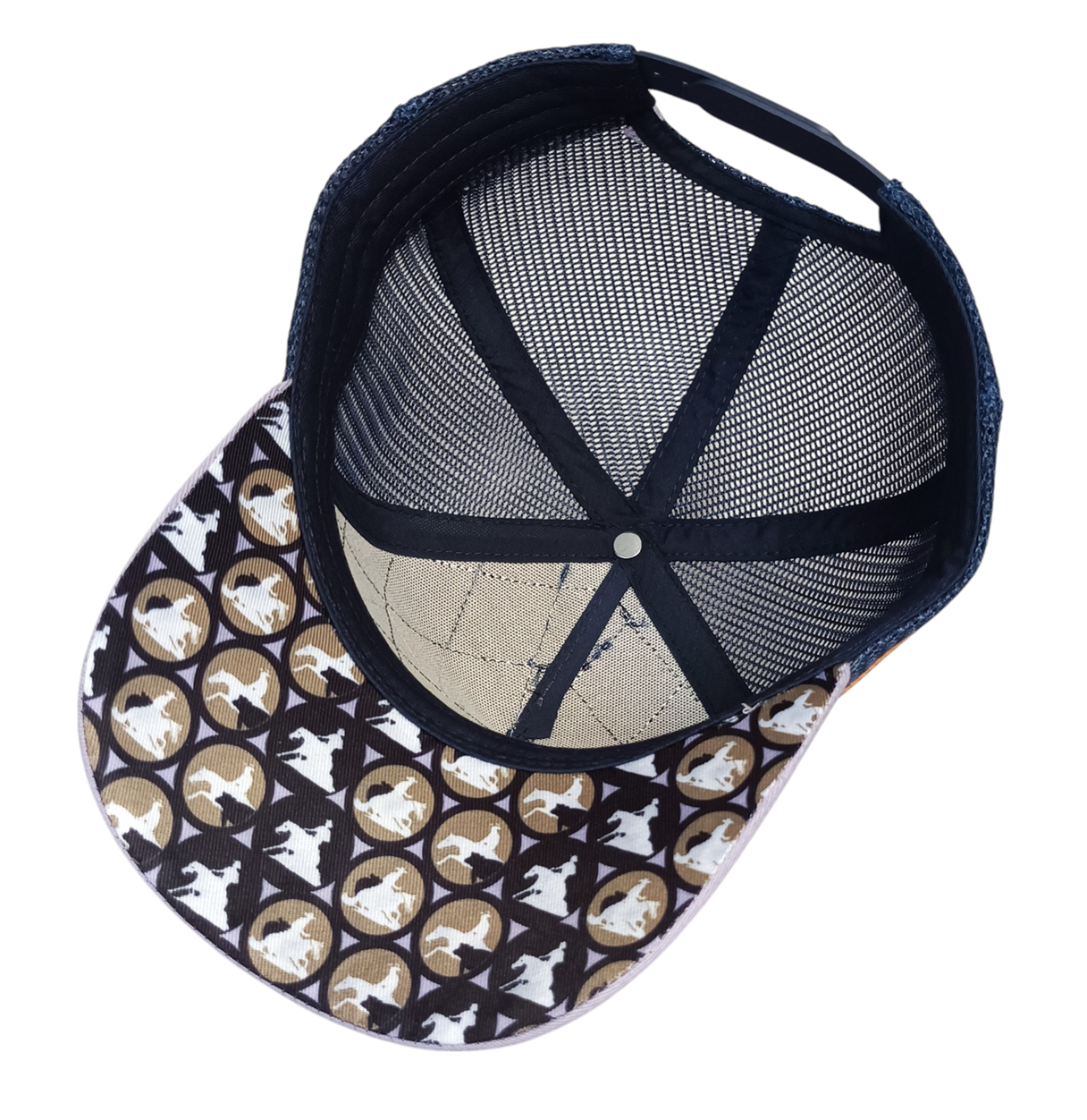 Custom 5 Panel Embroidery Patch Logo Australian Country Strip High Profile Mesh Australia Trucker Hat Country Trucker Caps
