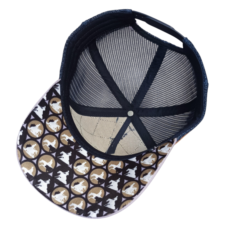 Custom 5 Panel Embroidery Patch Logo Australian Country Strip High Profile Mesh Australia Trucker Hat Country Trucker Caps