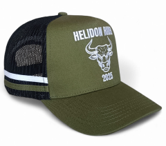 Custom Australian Country High Quality 5 Panel High Profile Structured Trucker Hat Gorras 2 Side Stripes Mesh Trucker Cap Hat