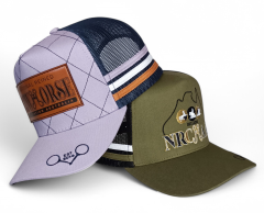 Custom 5 Panel Embroidery Patch Logo Australian Country Strip High Profile Mesh Australia Trucker Hat Country Trucker Caps