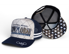 China Manufacturer Australia Country Trucker Hats Custom 3D Embroidery Logo 5 Panel Curved Brim Printing Logo Trucker Cap