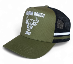 Custom Australian Country High Quality 5 Panel High Profile Structured Trucker Hat Gorras 2 Side Stripes Mesh Trucker Cap Hat
