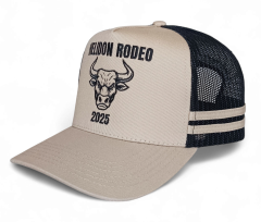 High Quality 3D Embroidery High Crown Stripes Australian Country Trucker Cap Fishing Ponytail Outdoor Trucker Hat