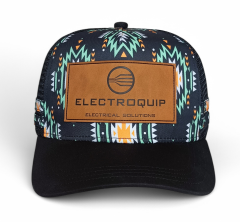 Wholesale Custom Australia Country High Profile Striped Trucker Hat 5 Panel Leather Patch Logo Hip Hop Gorras Outdoor Trucker Cap