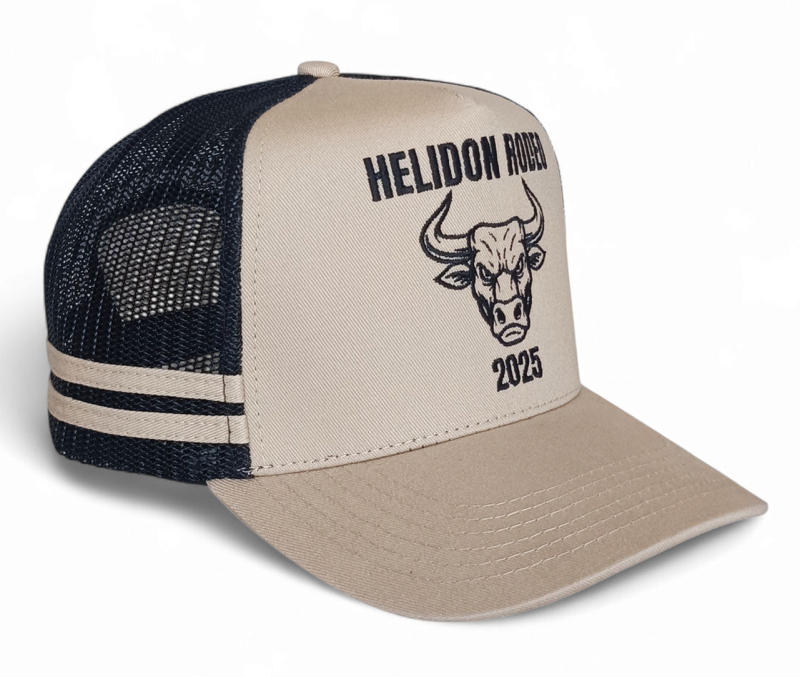 High Quality 3D Embroidery High Crown Stripes Australian Country Trucker Cap Fishing Ponytail Outdoor Trucker Hat
