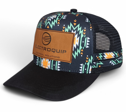 Wholesale Custom Australia Country High Profile Striped Trucker Hat 5 Panel Leather Patch Logo Hip Hop Gorras Outdoor Trucker Cap