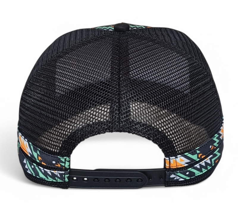 Wholesale Custom Australia Country High Profile Striped Trucker Hat 5 Panel Leather Patch Logo Hip Hop Gorras Outdoor Trucker Cap
