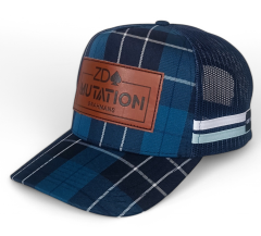 Wholesale Custom Design Leather Logo 5 Panel Mesh Gorras Navy Sport Hat Snapback High Quality Classics Australia Trucker Cap