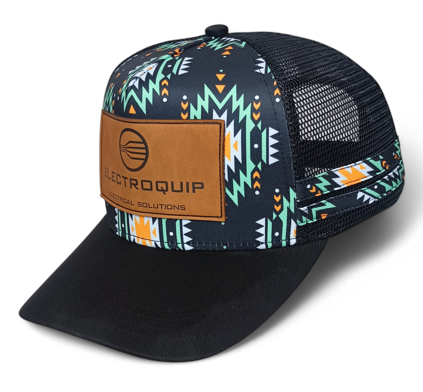 Wholesale Custom Australia Country High Profile Striped Trucker Hat 5 Panel Leather Patch Logo Hip Hop Gorras Outdoor Trucker Cap