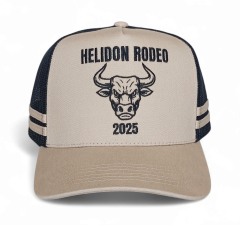High Quality 3D Embroidery High Crown Stripes Australian Country Trucker Cap Fishing Ponytail Outdoor Trucker Hat