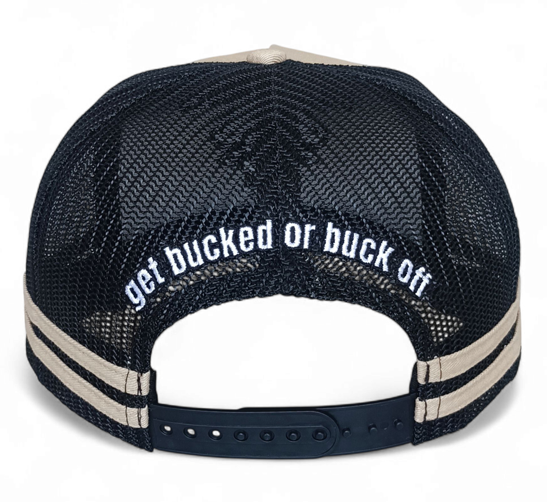 High Quality 3D Embroidery High Crown Stripes Australian Country Trucker Cap Fishing Ponytail Outdoor Trucker Hat