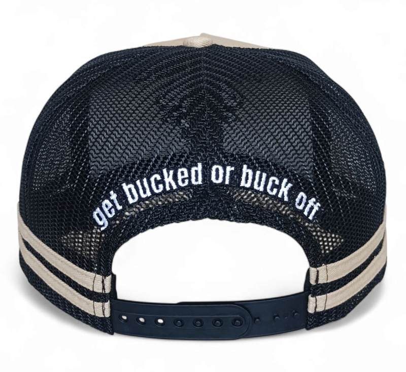 High Quality 3D Embroidery High Crown Stripes Australian Country Trucker Cap Fishing Ponytail Outdoor Trucker Hat