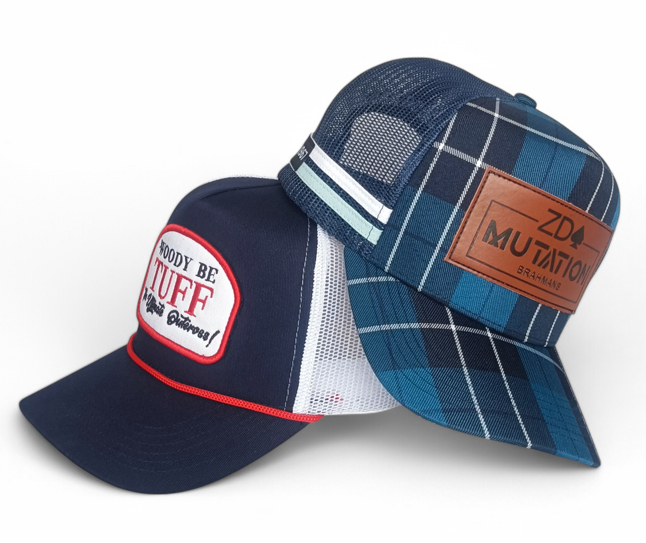 Wholesale Custom Design Leather Logo 5 Panel Mesh Gorras Navy Sport Hat Snapback High Quality Classics Australia Trucker Cap