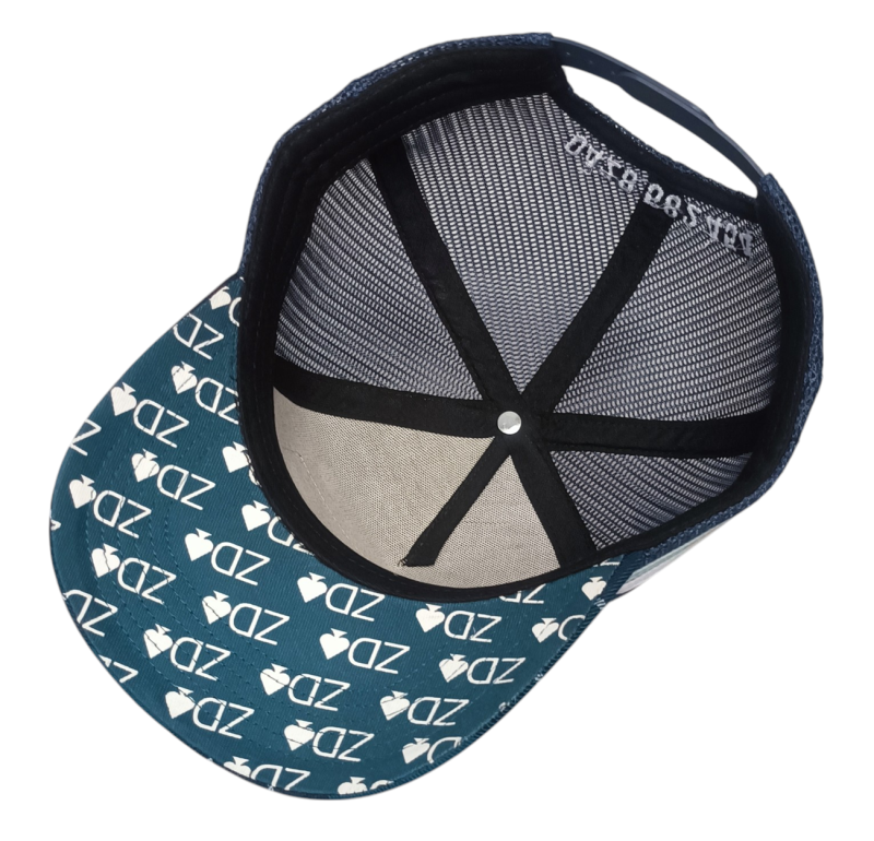 Wholesale Custom Design Leather Logo 5 Panel Mesh Gorras Navy Sport Hat Snapback High Quality Classics Australia Trucker Cap