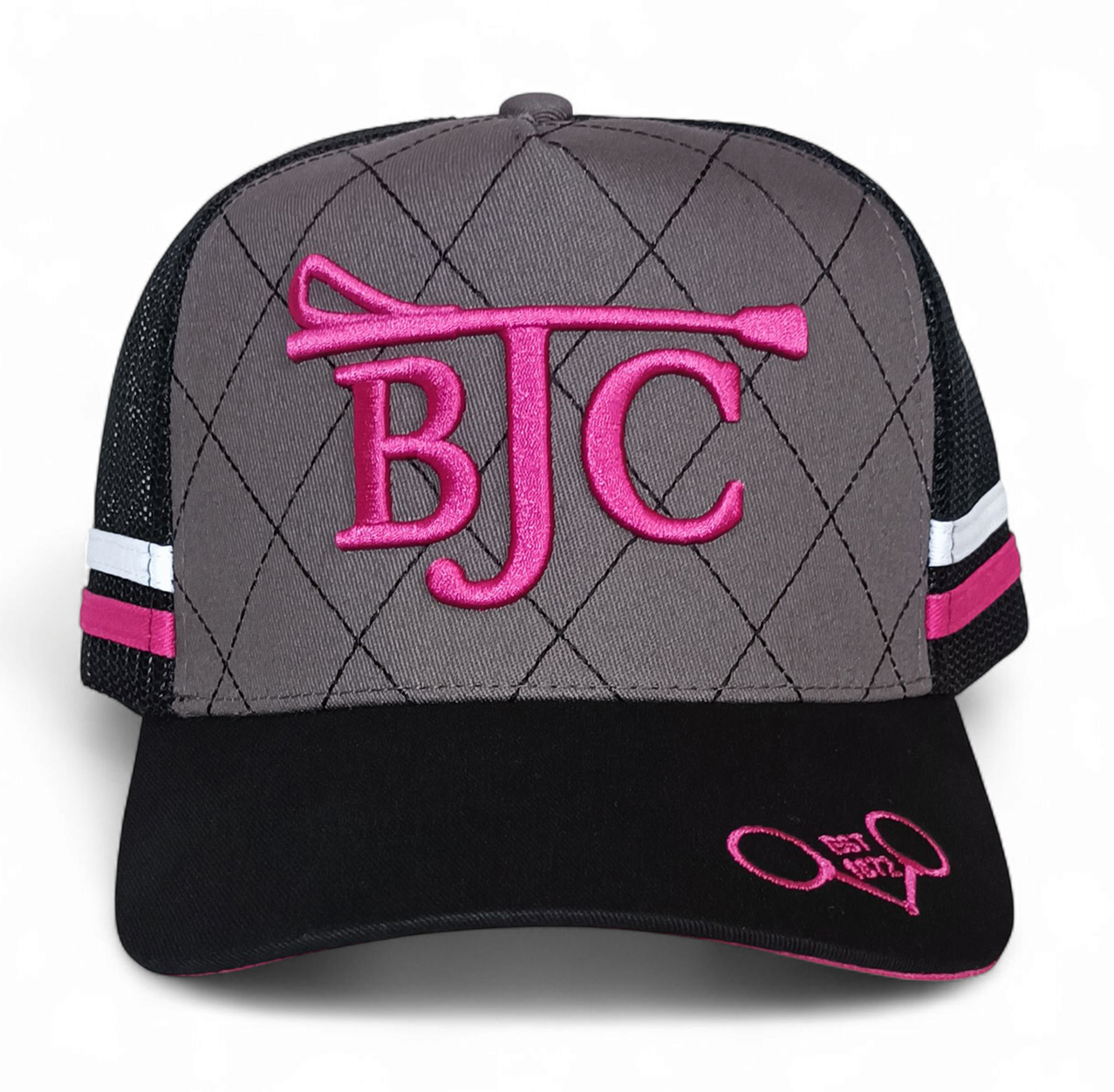 Custom 3D Embroidery Logo Australia Country Wild High Profile Trucker Hats Outdoor Side Stripes 5 Panel Country Trucker Caps