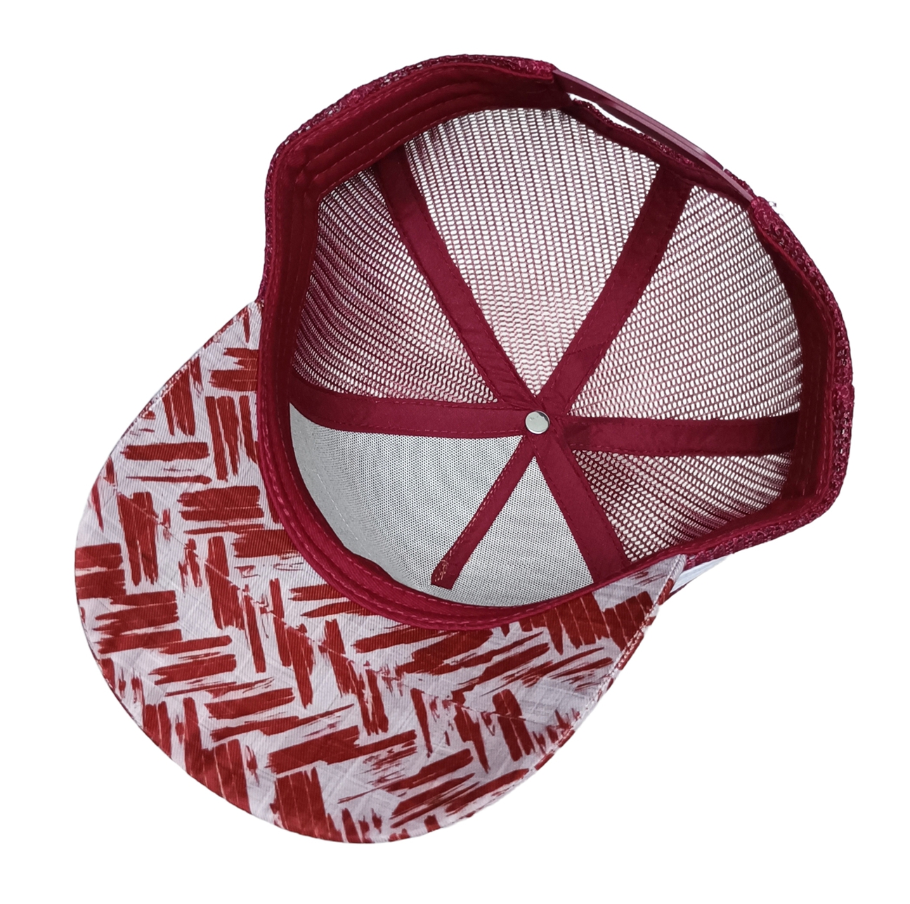 Custom 5 Panel Leather Patch Logo Maroon Printing Australian Country High Profile Deep Crown Australia Trucker Hat Country Trucker Caps