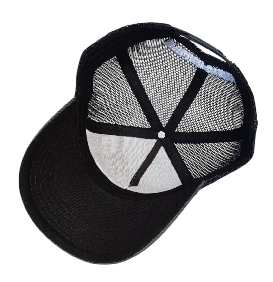 High Quality 100% Cotton High Profile Striped Trucker Caps 3d Embroider Patch Green Australian Country Trucker Hat