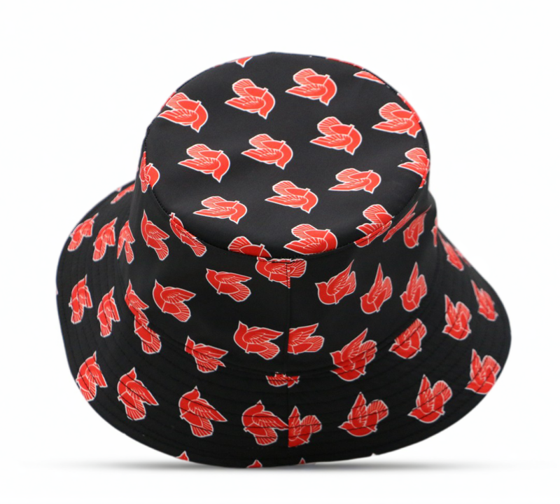 OEM All Over Printed Fishing Bucket Hat Cap Wholesale Custom Summer Wide Brim Women Sun Hat Bucket Hat