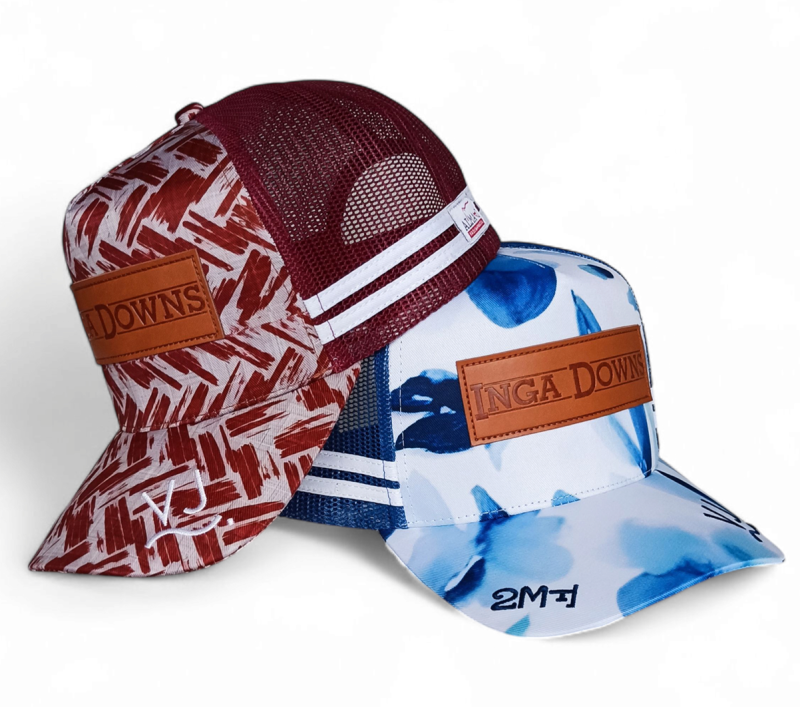 Custom 5 Panel Leather Patch Logo Maroon Printing Australian Country High Profile Deep Crown Australia Trucker Hat Country Trucker Caps