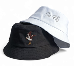 High Quality Wholesale Embroidery Logo Cotton Foldable Sun Hats Print Custom Embroidered Bucket Hat Summer Sun Hats For Wome