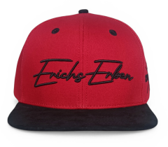 Custom flat brim printing red inside stain 3D embroidery 6 panel hat snapback cap