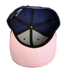 Wholesale Mid Profile Flat Brim Baseball Snapback Cap Custom 3D Embroidery 6 Panel Wool Acrylic Snap Back Hat Cap