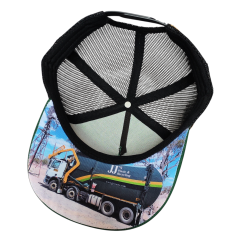 Customized Camouflage Print Pattern 5-Color 3d Embroidery High Profile Australian Cowboys Trucker Hat Cap