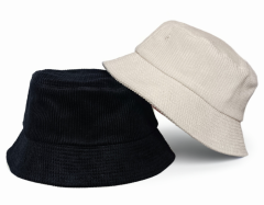 Custom Embroidery Logo Fisherman Solid Fashion Bucket Hat Cap Ourdoot High Quality Summer Cap Corduroy Lined Bucket Hats