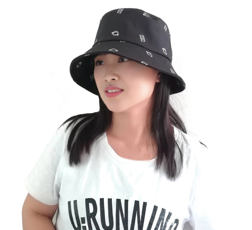 Custom Wear Foldable Fisherman Hat Male Female Fans Sun Hat Outdoor Sun Protection Printed logo Bucket Hat