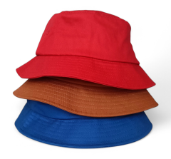 Custom Satin Lined Bucket Hats Oem Factory Outdoor Sun Protection Fisherman Reversible Men Women Cotton Hats With Custom Logo