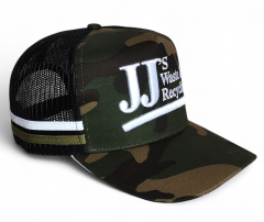 Customized Camouflage Print Pattern 5-Color 3d Embroidery High Profile Australian Cowboys Trucker Hat Cap