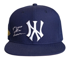 Wholesale Mid Profile Flat Brim Baseball Snapback Cap Custom 3D Embroidery 6 Panel Wool Acrylic Snap Back Hat Cap