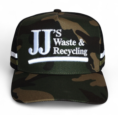 Customized Camouflage Print Pattern 5-Color 3d Embroidery High Profile Australian Cowboys Trucker Hat Cap