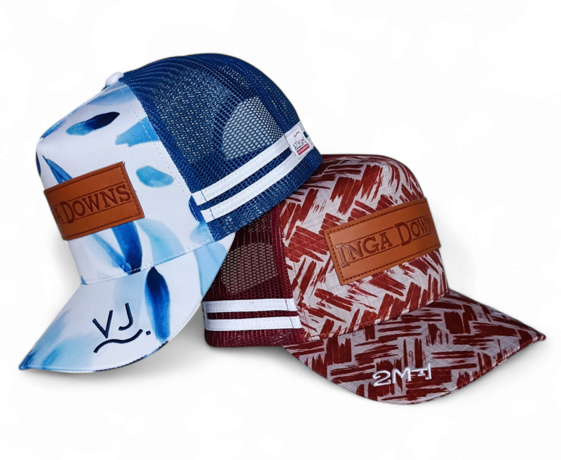 OEM Printed 5 Panels Embroidered Leather Patch logo Classic Trucker Cap Outdoor Casual Party High Profile Side stripes Woven Labels Country Trucker Cap