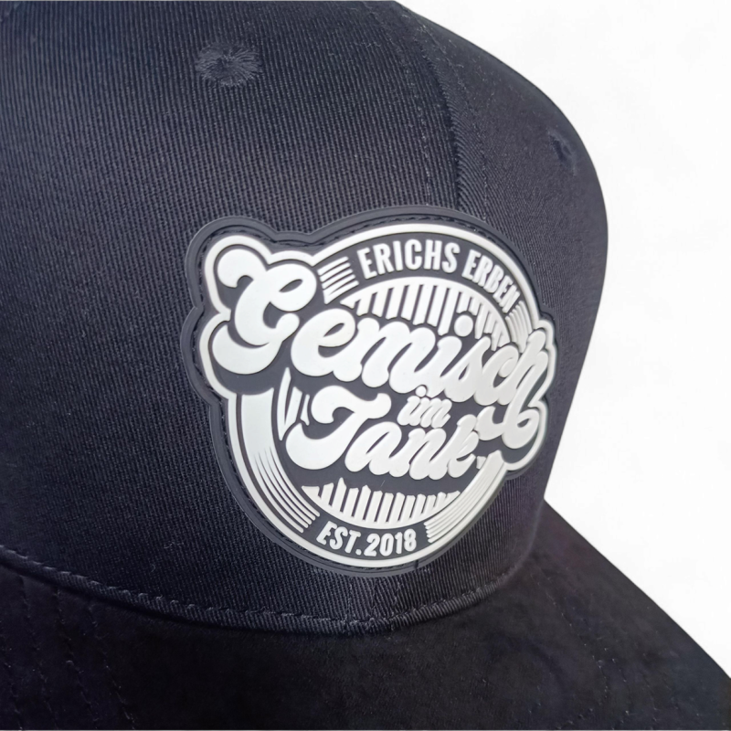 Wholesale Sports Comfortable Flat Suede Brim Rubber Patch Logo Snapback Closure Personalized Baseball Caps Snapback Cap