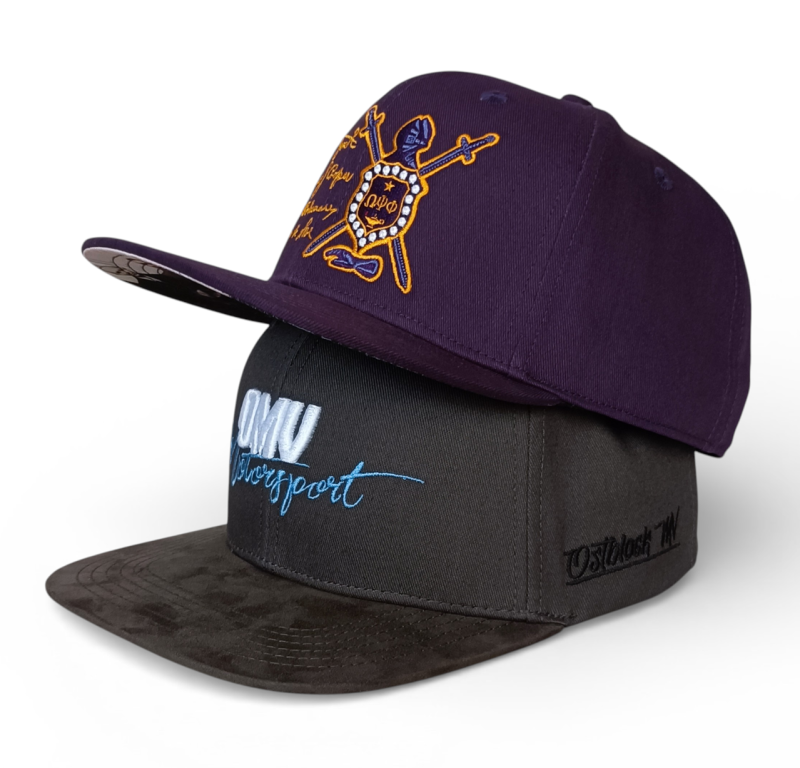 Custom Flat Bill Visor Classic 6 Panel Snapback Hat Adjustable Suede Brim New Trendy 2 Tone Color Summer Hat Snapback Cap