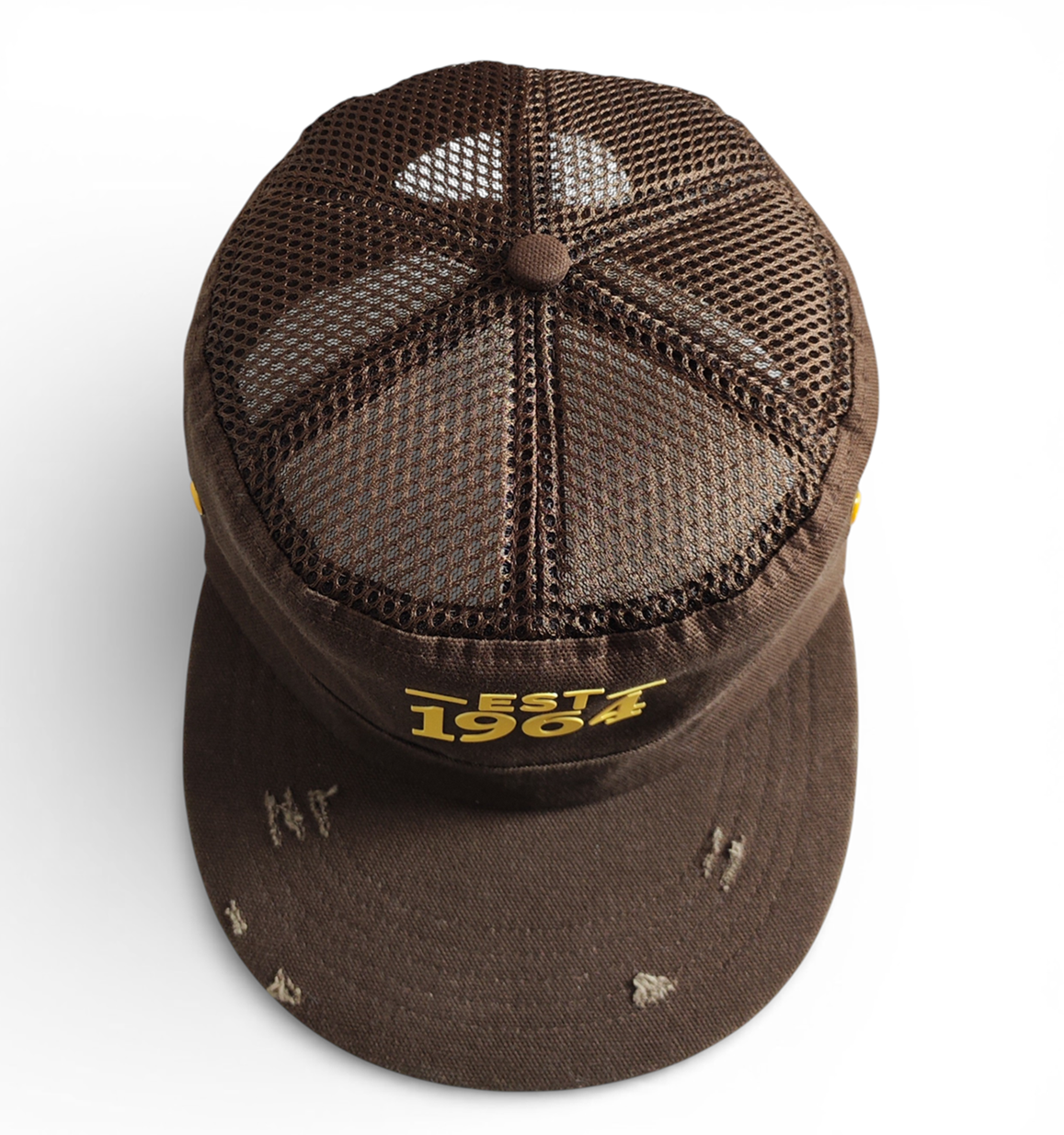 Top-Rated Tactical Patrol Cap for Outdoor Field Use Adjustable Breathable Design Distressed ripped Brown Snapback Cap for Men and Women