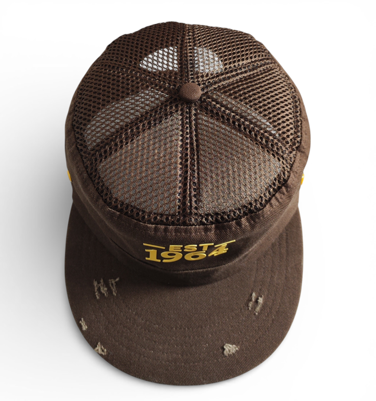 Top-Rated Tactical Patrol Cap for Outdoor Field Use Adjustable Breathable Design Distressed ripped Brown Snapback Cap for Men and Women
