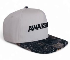 Custom 5 Panel Cotton Printed Brim Flat Sports Cap Mens Oem Hip Hop Cap Custom Gorras Hats Customize Beige Snapback Hats Caps